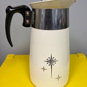 Vintage Corning Ware Percolator STARBURST Complete 8 Cup RARE